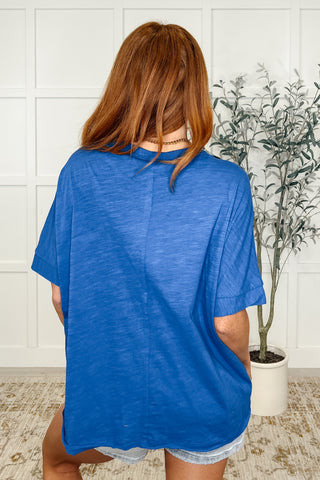 The Layback Relaxed Basic Tee in Royal Blue
