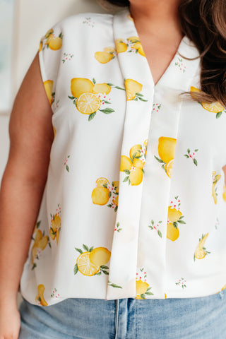 When Life Gives You Lemons Sleeveless Blouse II