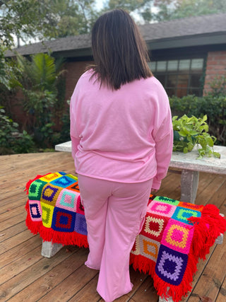 Beautiful Day Mineral Wash Pullover and Cargo Pants Set in Two Colors