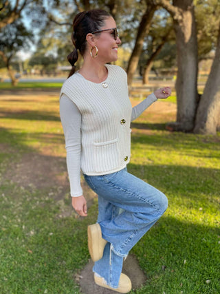 Meet In The Middle Sweater Vest in Two Colors
