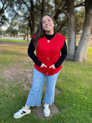 Meet In The Middle Sweater Vest in Two Colors