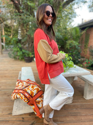 Scottie Two Tone Sweatshirt in Three Colors