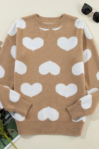 Faint of Heart Knit Sweater Top