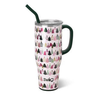 Swig Tinseled Trees Mega Mug 40oz