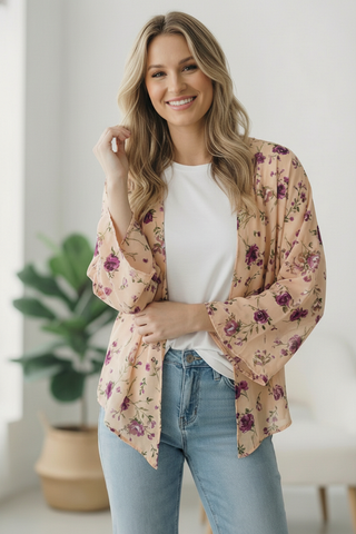 Dainty Layers Floral Kimono