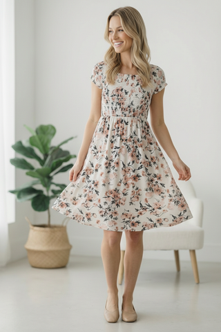 My Favorite Chapter Ivory Floral Dress