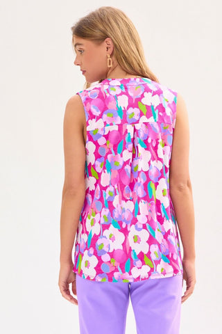 Dear Scarlett Lizzy Tank Top in Magenta