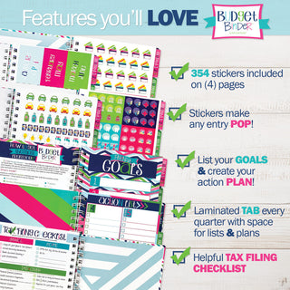 Financial Goals Bundle!  Budget Binder™ Financial Planner + Accessories - Denise Albright® 