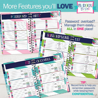 Financial Goals Bundle!  Budget Binder™ Financial Planner + Accessories - Denise Albright® 