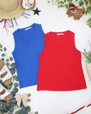 IN STOCK Noelle Tank - Blue