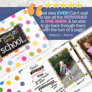 Mom Must-Have School Keepsake Kit | Class Keeper® + Photo Prop Deck + School Stickers - Denise Albright® 