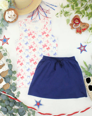 IN STOCK Serena Luxe Skort - Navy