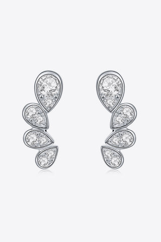 Pear Shape Moissanite Earrings