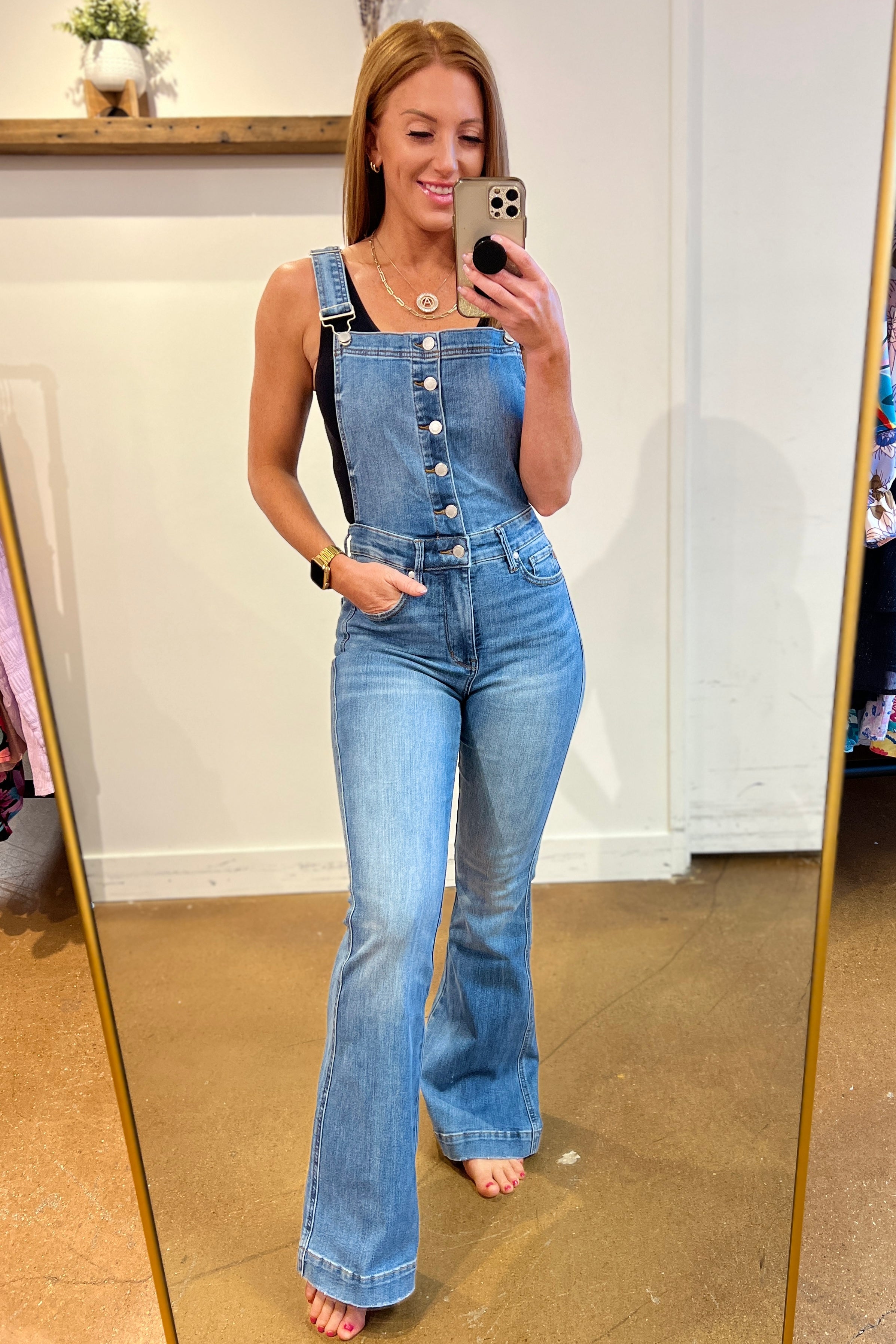 Judy Blue Control Top Retro Flare Overalls 2XL Judy Blue Control Top Retro Flare Overalls 2XL