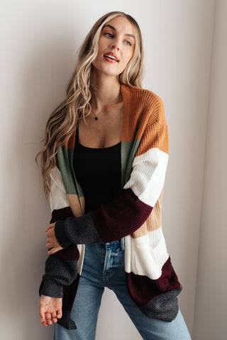 Put Together Plum & Olive Cardigan II